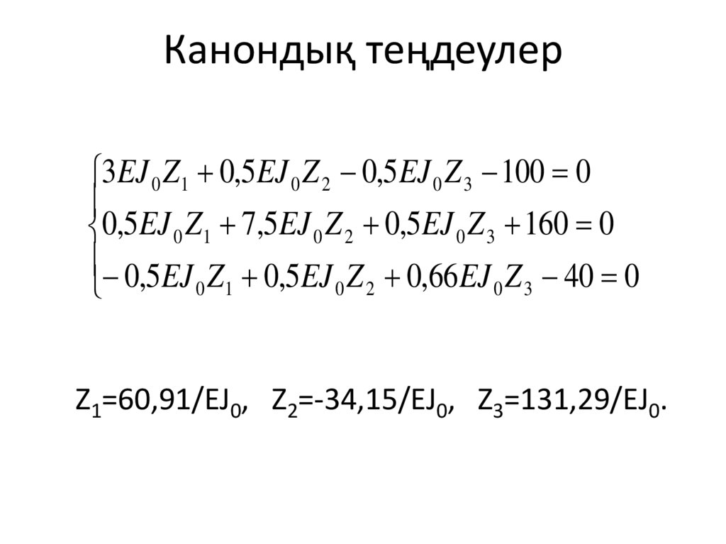 Канондық теңдеулер