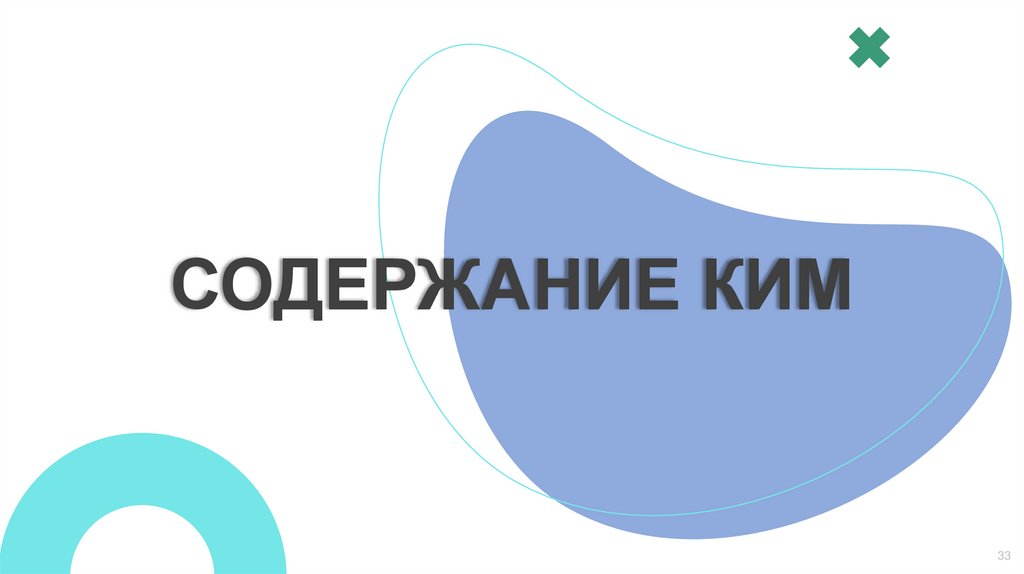 СОДЕРЖАНИЕ КИМ