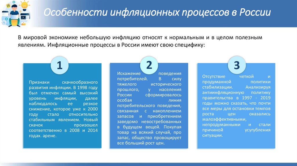 Особенности инфляционных процессов в России