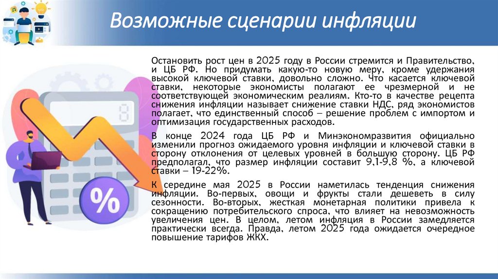 Возможные сценарии инфляции