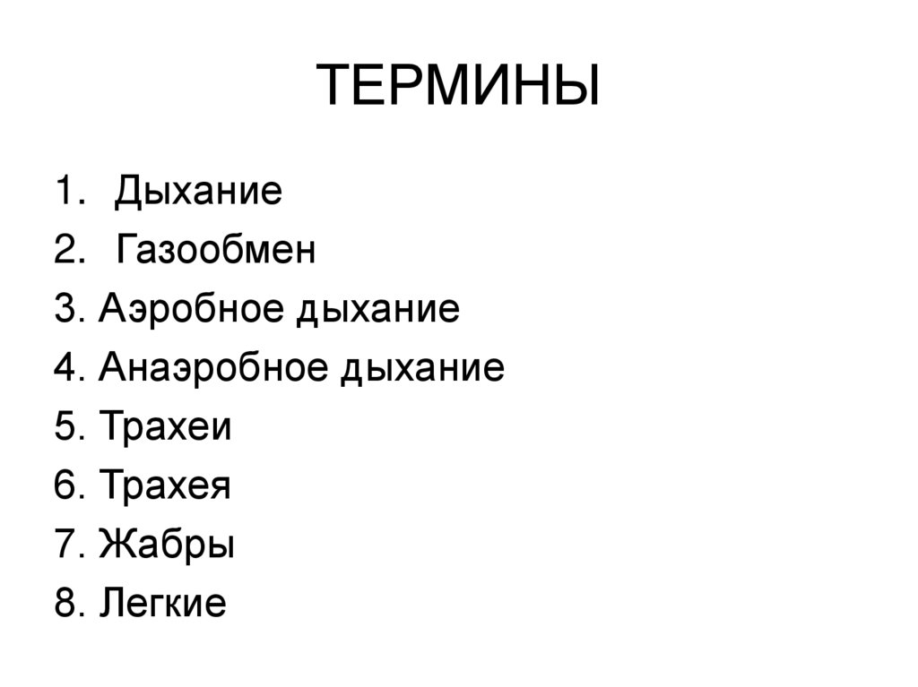 ТЕРМИНЫ