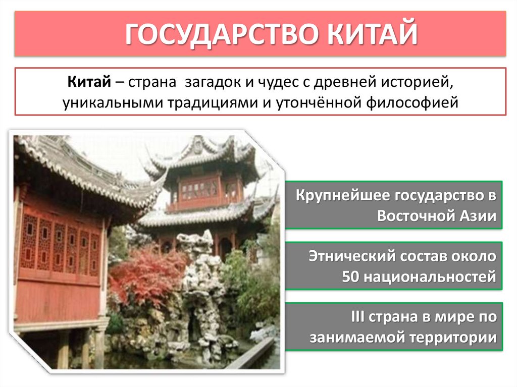 ГОСУДАРСТВО КИТАЙ