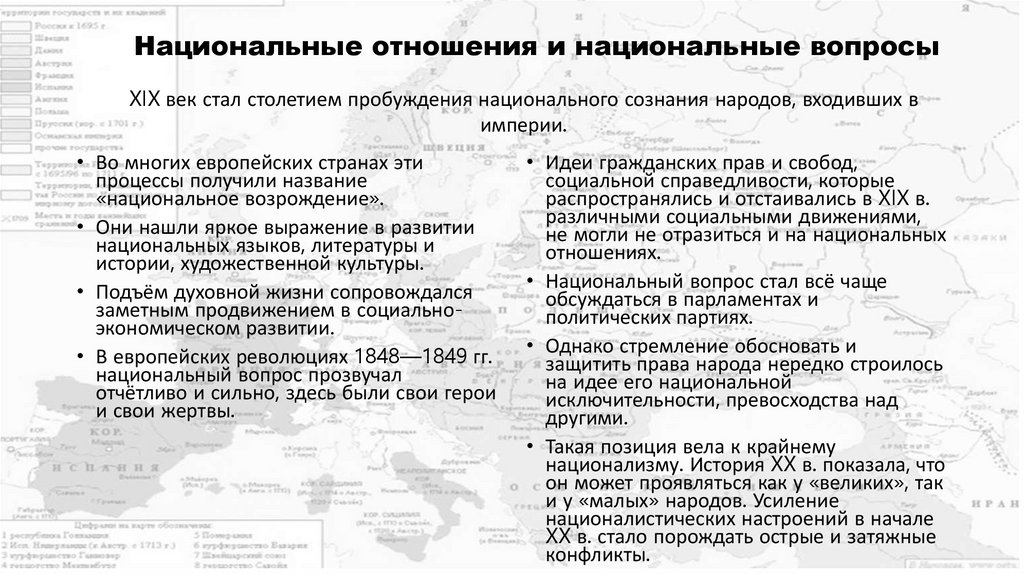 Национальные отношения и национальные вопросы