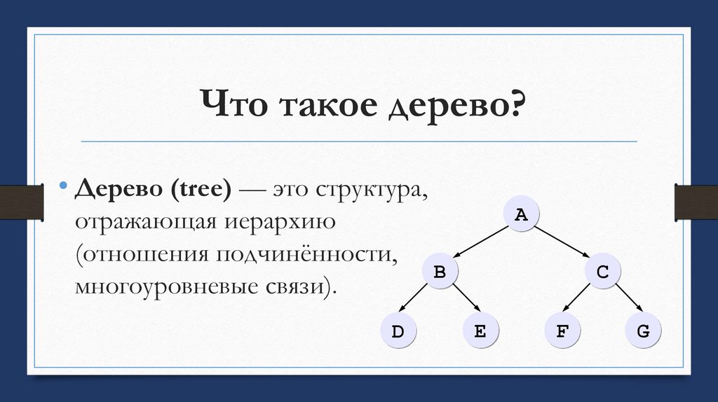 Что такое дерево?
