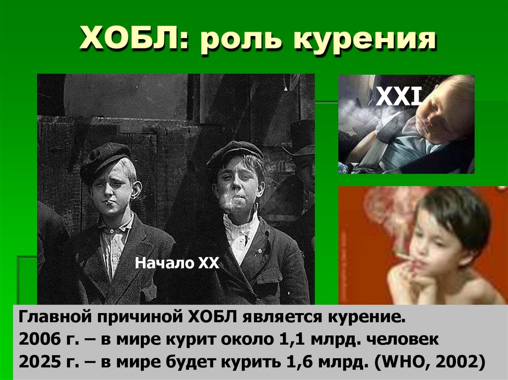 ХОБЛ: роль курения