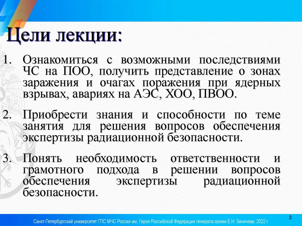 Цели лекции: