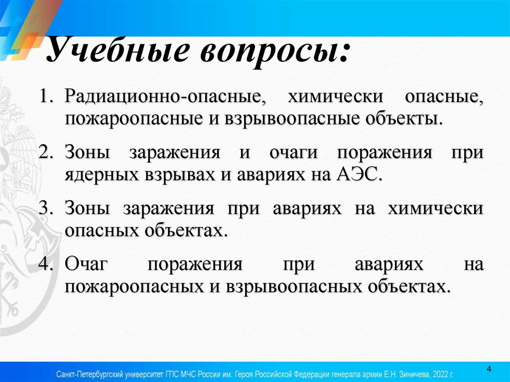 Учебные вопросы: