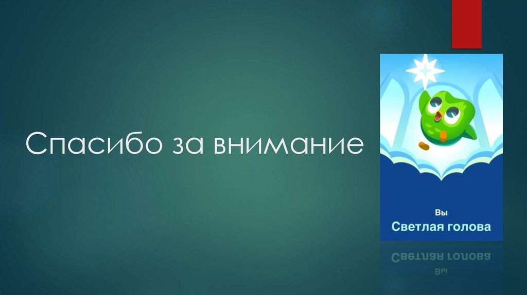 Спасибо за внимание