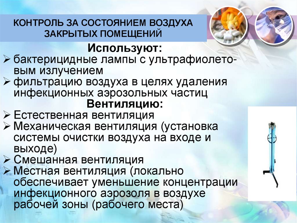 Контроль за состоянием воздуха закрытых помещений
