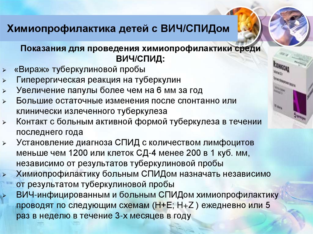 Химиопрофилактика детей с ВИЧ/СПИДом