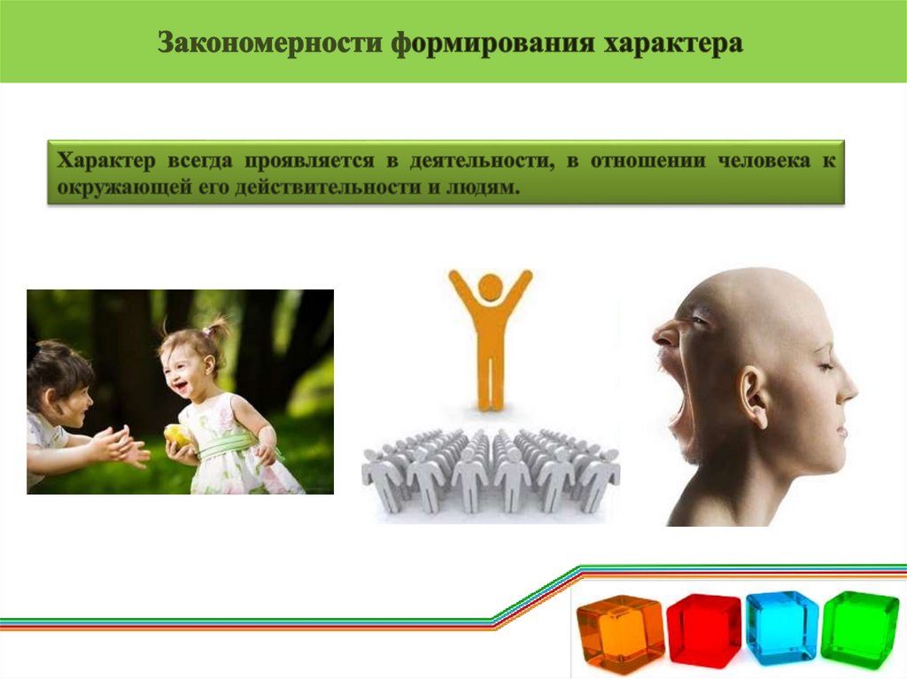 Закономерности формирования характера.