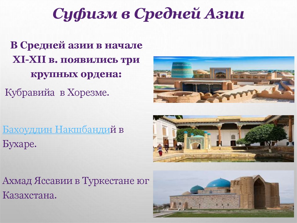 Суфизм в Средней Азии