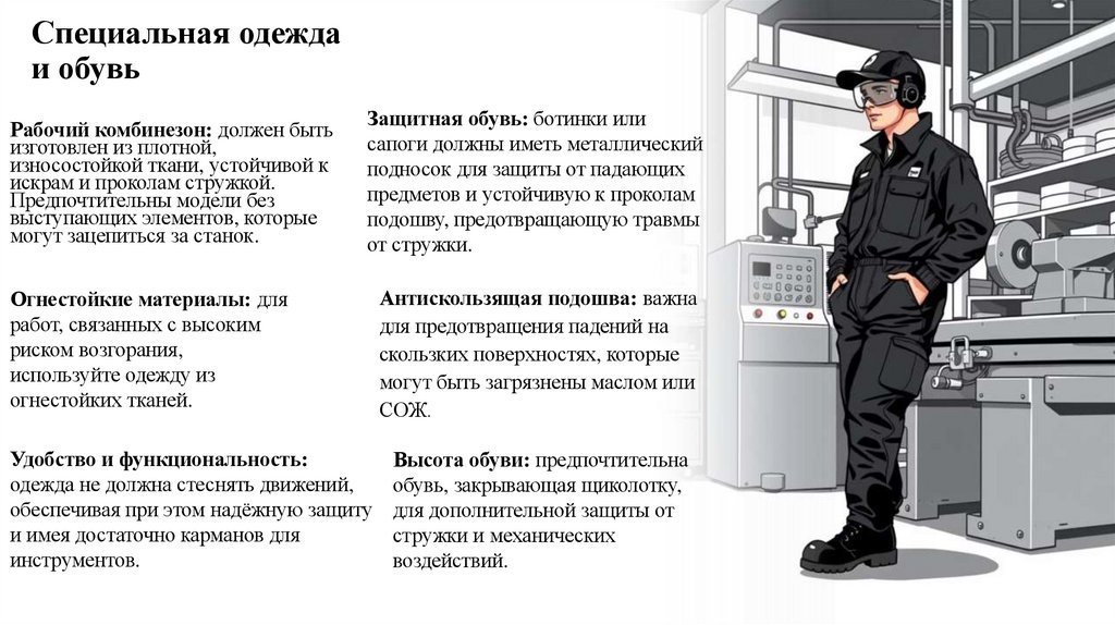 Специальная одежда и обувь