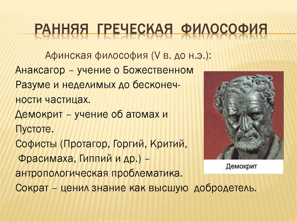 Ранняя греческая философия