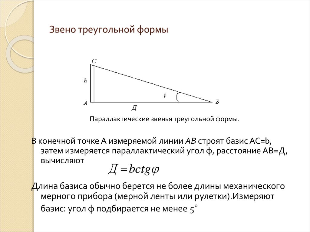 Звено треугольной формы
