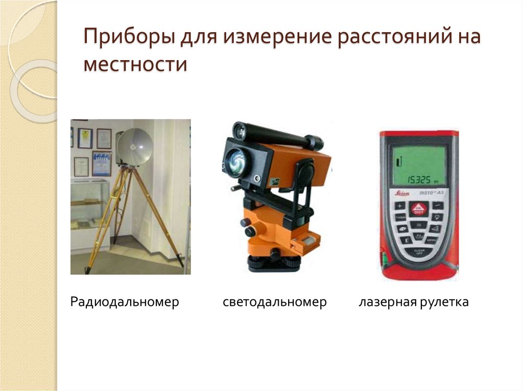 Приборы для измерение расстояний на местности