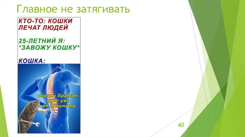 Главное не затягивать