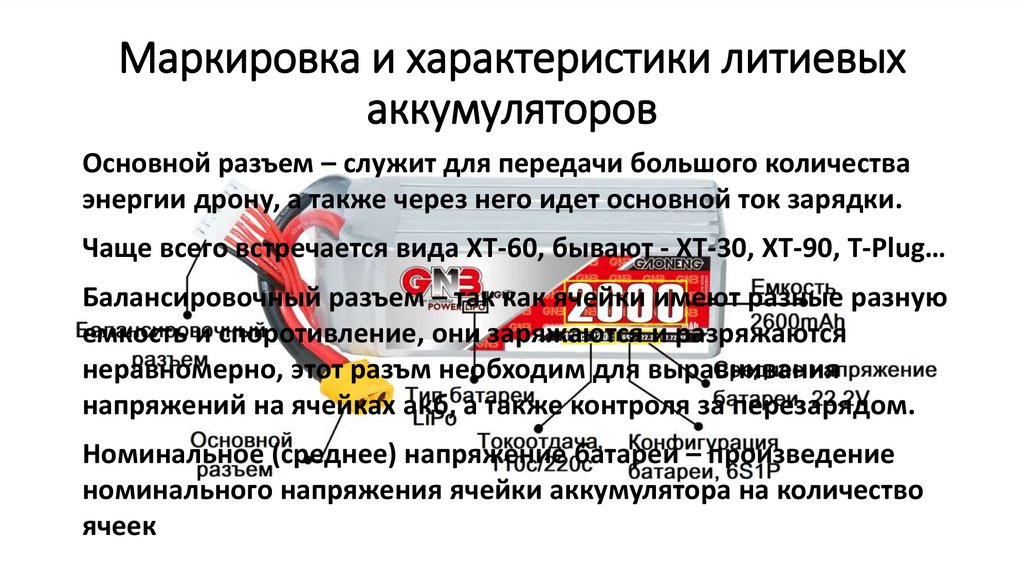 Маркировка и характеристики литиевых аккумуляторов