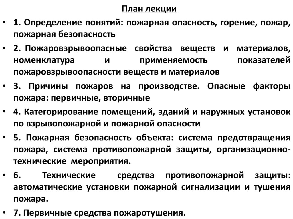 План лекции