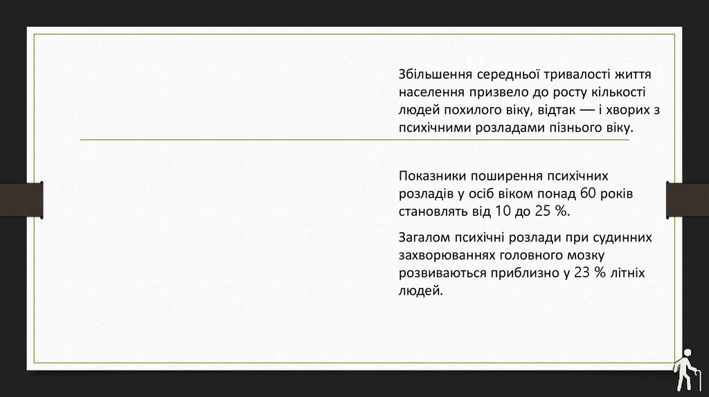 Психічні розлади пізнього віку
