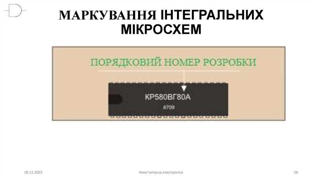 МАРКУВАННЯ ІНТЕГРАЛЬНИХ МІКРОСХЕМ