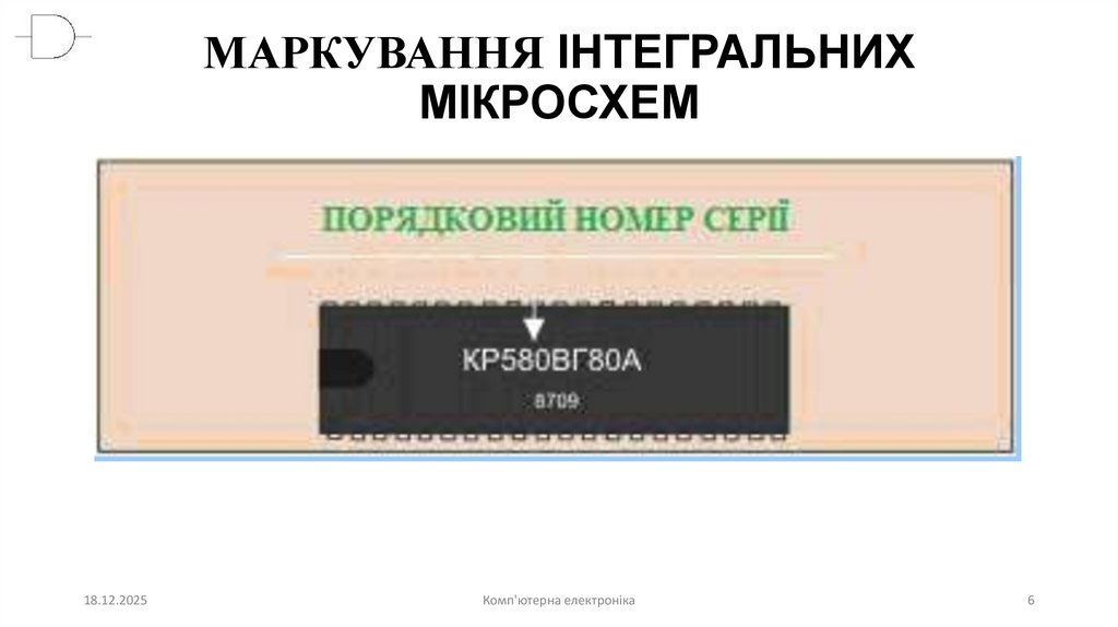 МАРКУВАННЯ ІНТЕГРАЛЬНИХ МІКРОСХЕМ