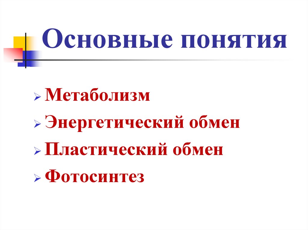 Основные понятия