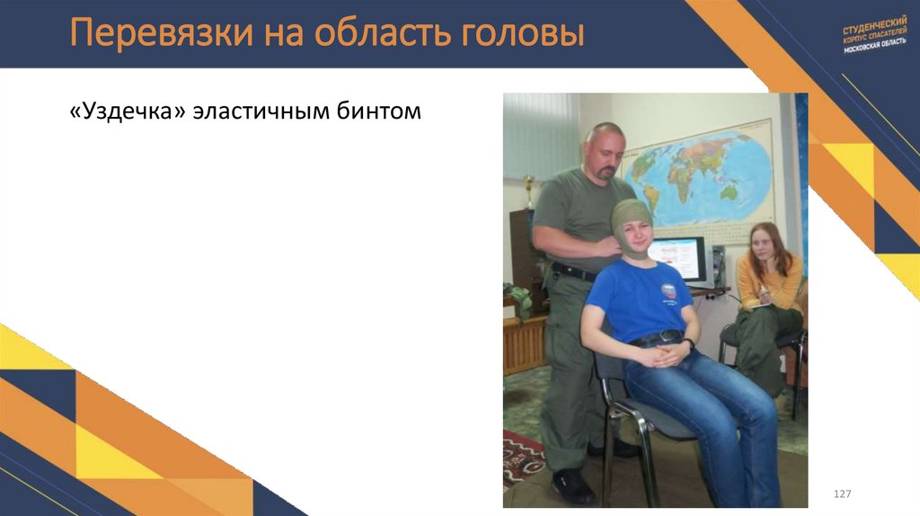 Перевязки на область головы