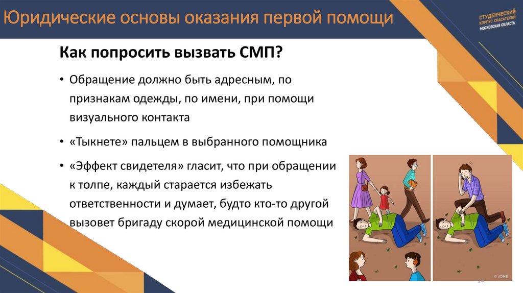 Юридические основы оказания первой помощи