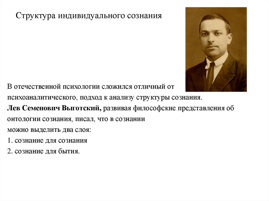 Структура индивидуального сознания