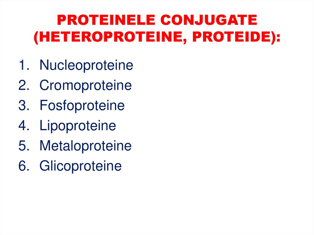 PROTEINELE SIMPLE (HOLOPROTEINE)