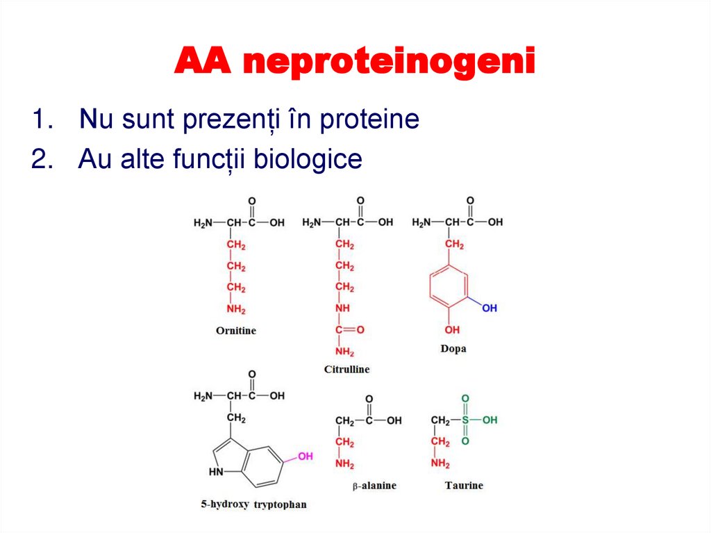 AA neproteinogeni