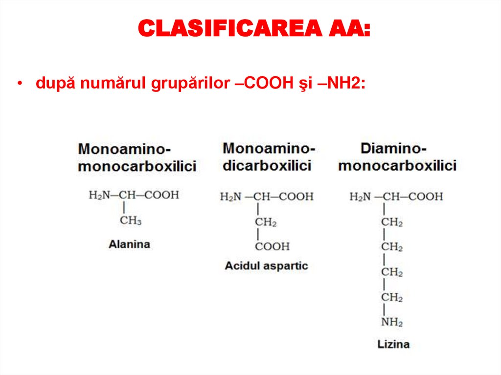 CLASIFICAREA AA: