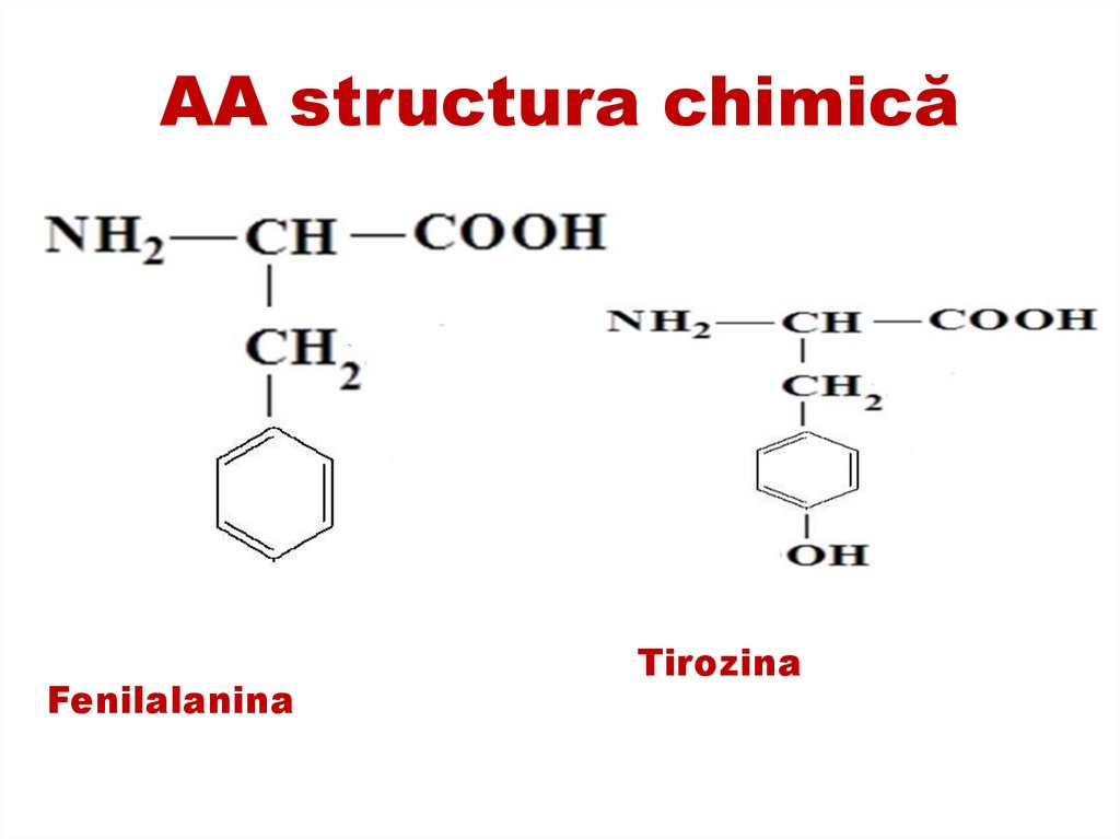 AA structura chimică