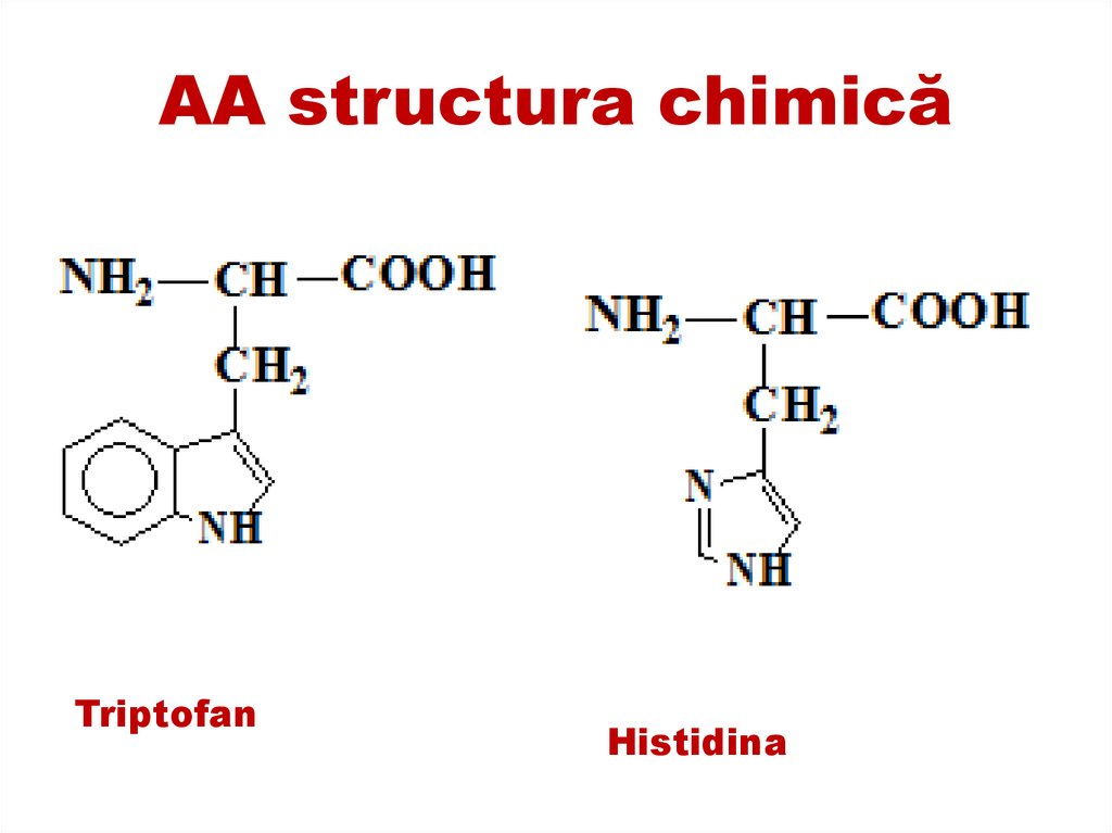 AA structura chimică
