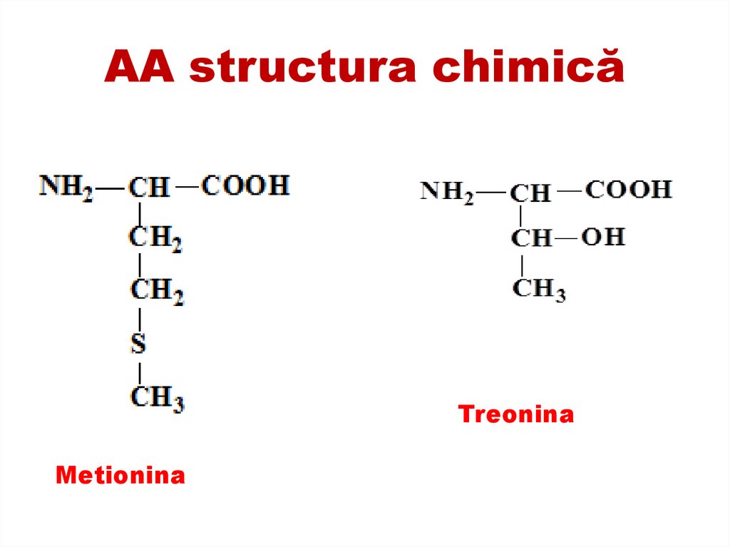 AA structura chimică