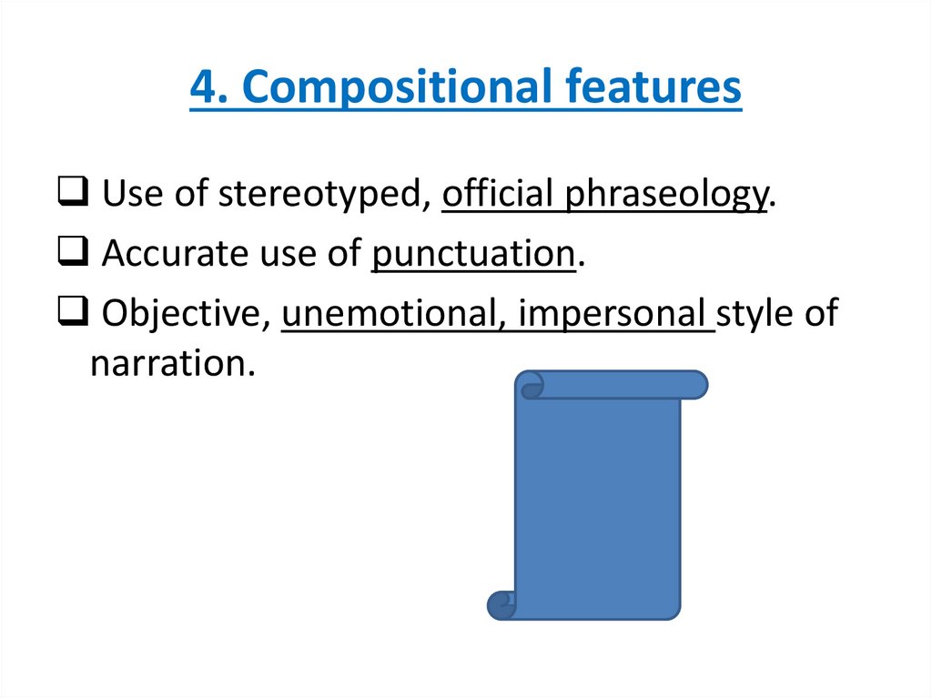 4. Compositional features