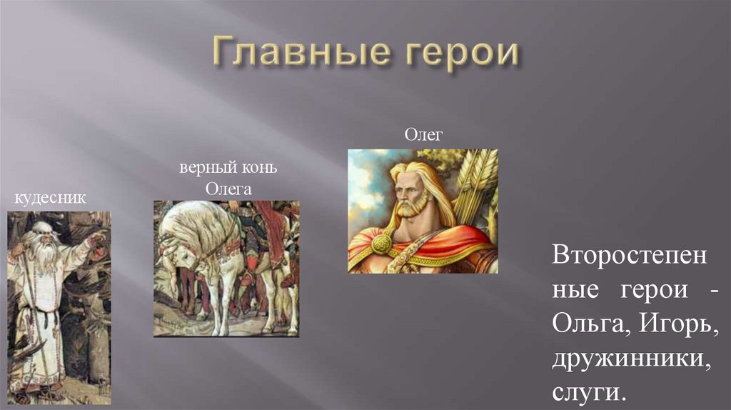 Главные герои