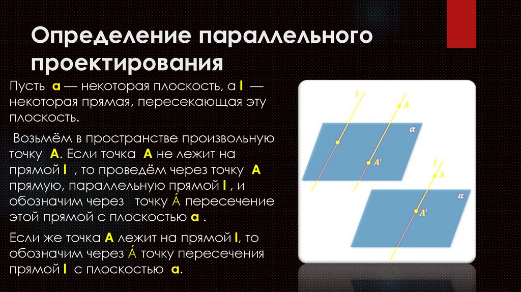 Определение параллельного проектирования