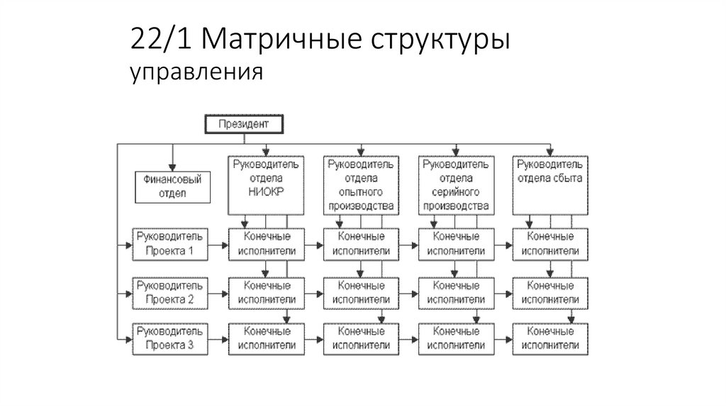 22/1 Матричные структуры управления