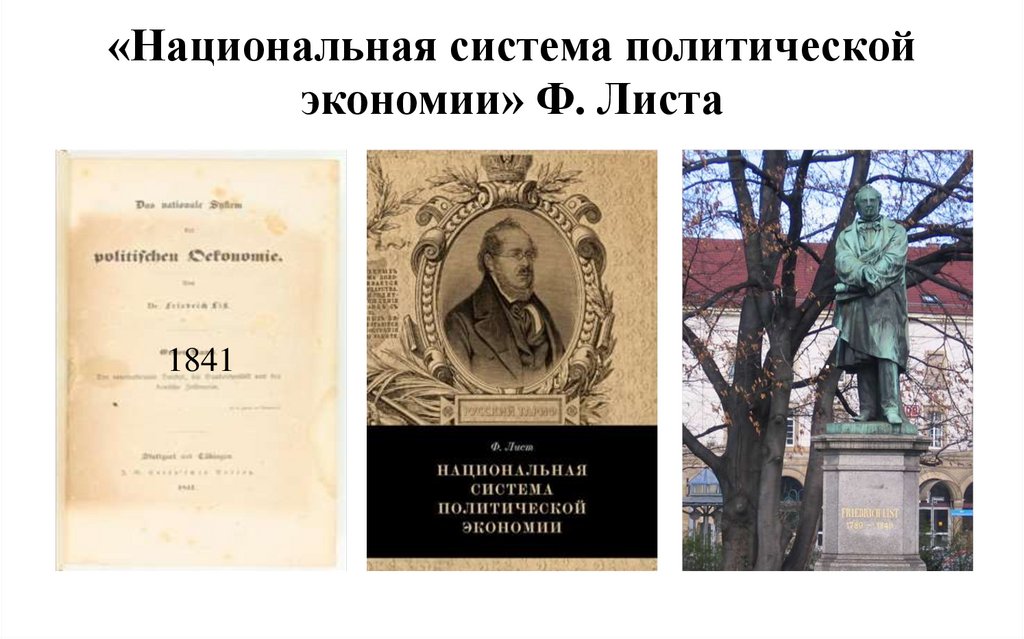 «Национальная система политической экономии» Ф. Листа