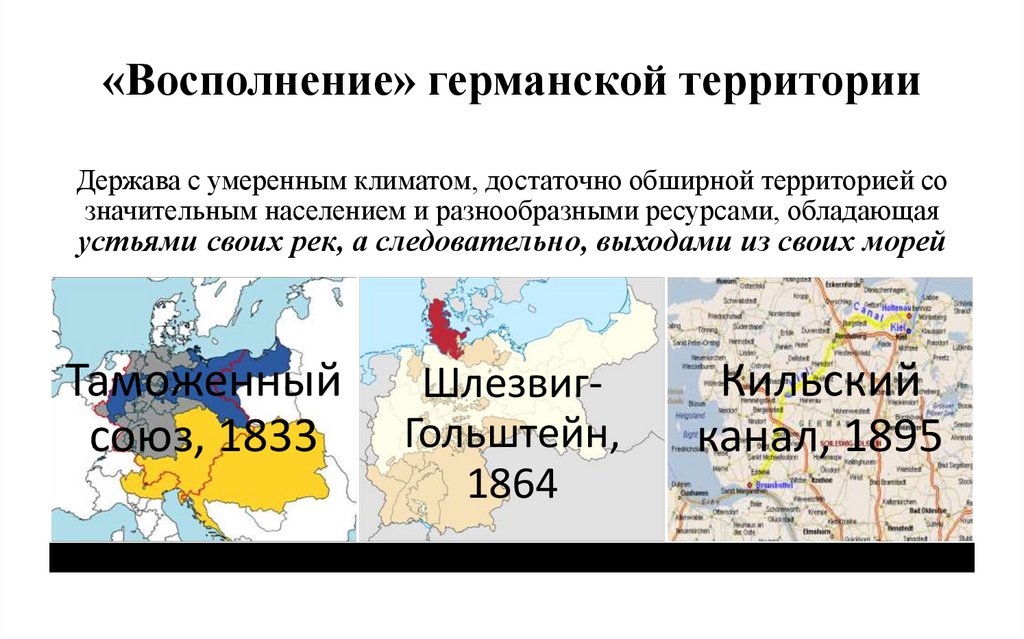 «Восполнение» германской территории