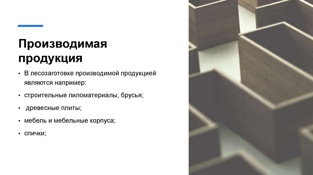 Производимая продукция