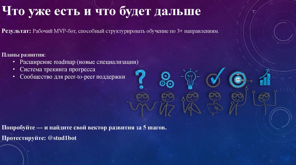 Что уже есть и что будет дальше