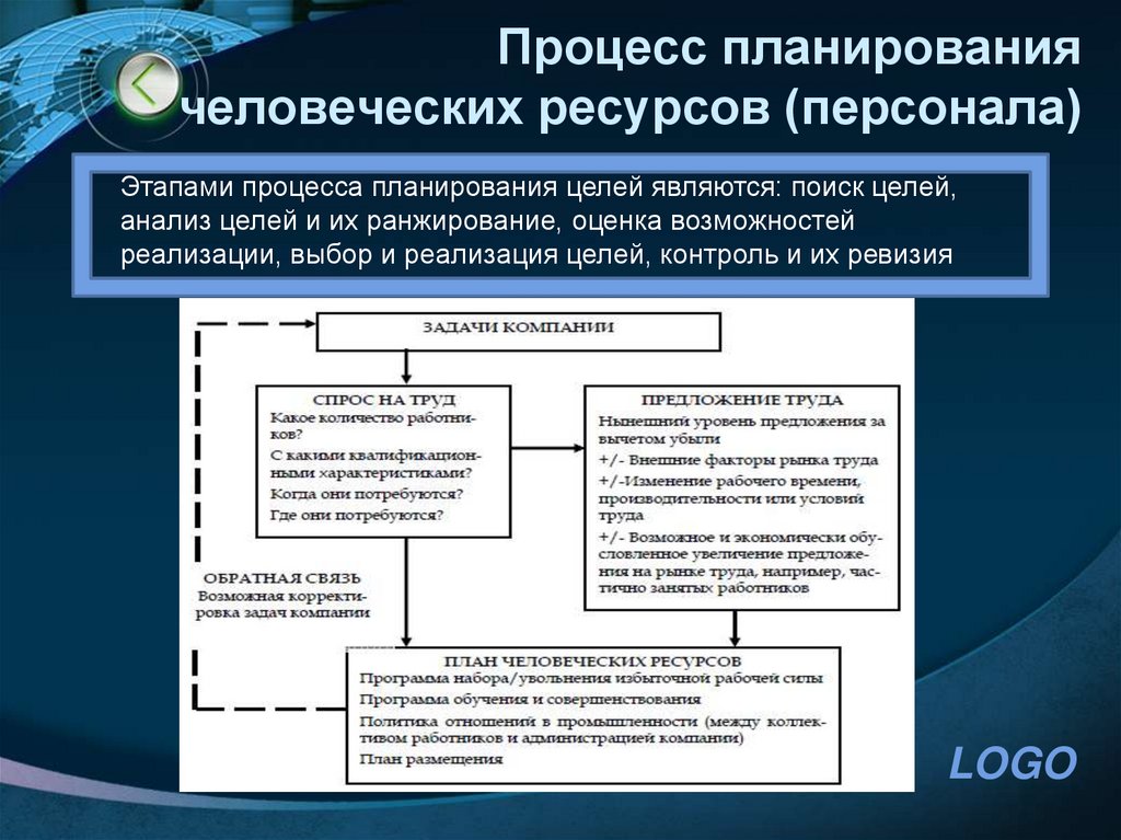 Процесс планирования человеческих ресурсов (персонала)