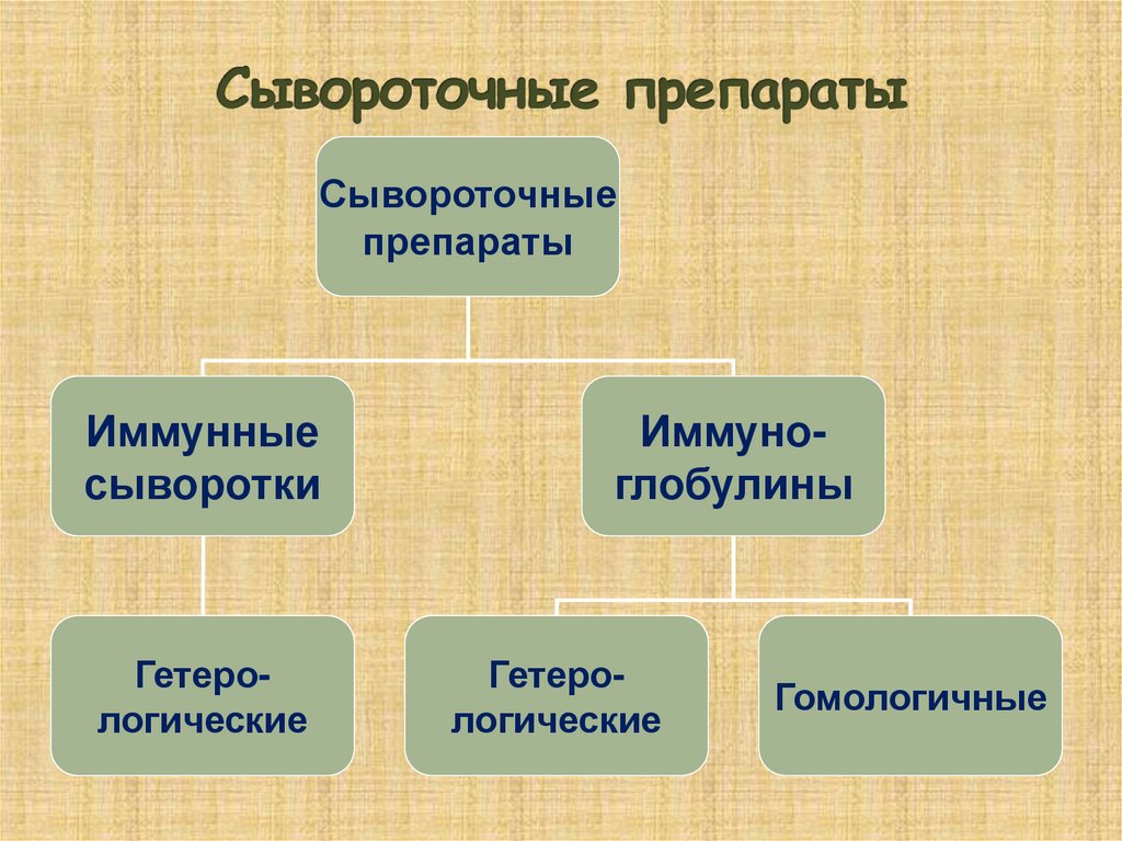 Сывороточные препараты