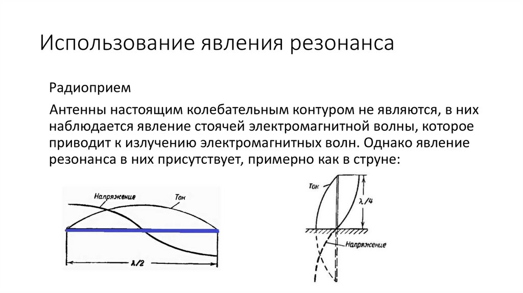 Использование явления резонанса