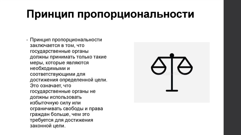 Принцип пропорциональности