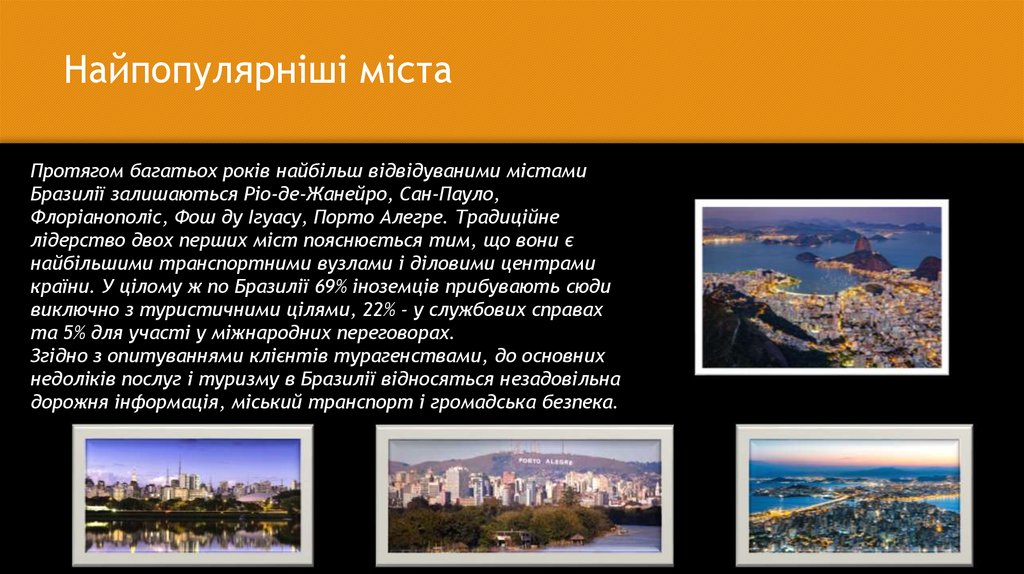 Найпопулярніші міста