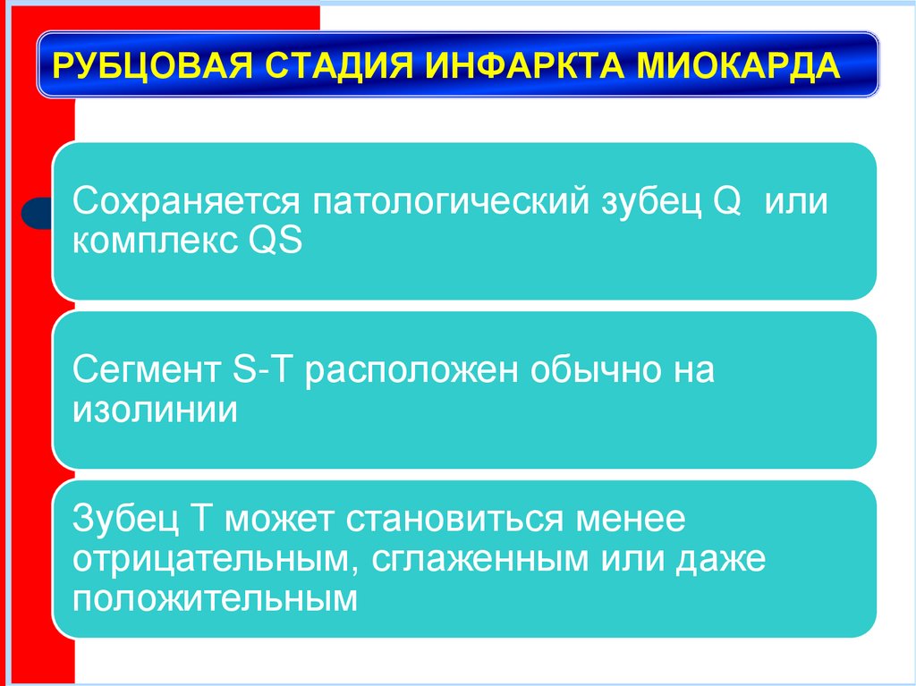 РУБЦОВАЯ СТАДИЯ ИНФАРКТА МИОКАРДА